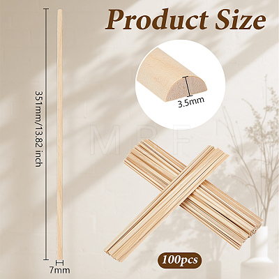 100Pcs Wood Craft Sticks DIY-OC0015-05A-1