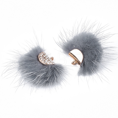 Faux Mink Fur Tassel Pendant Decorations X-FIND-T040-15-1