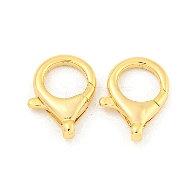 Brass Lobster Claw Clasps KK-K382-03C-G-1