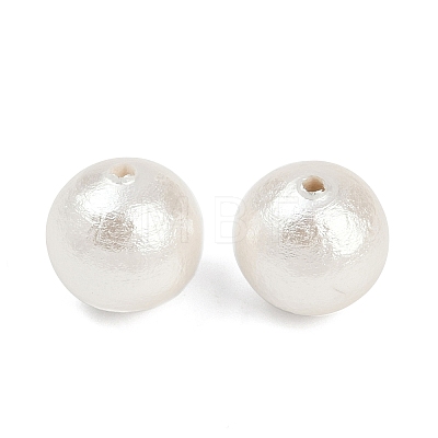 Compressed Cotton Pearl Beads WOVE-V001-A01-12mm-1