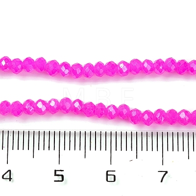 Baking Electroplate Glass Beads Strands X-DGLA-A039-J4mm-B24-1