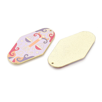 Rack Plating Alloy and Enamel Big Pendants X1-ENAM-T021-29I-1