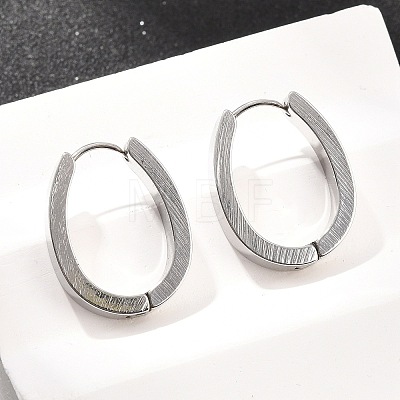 201 Stainless Steel Hoop Earrings EJEW-T056-03P-03-1
