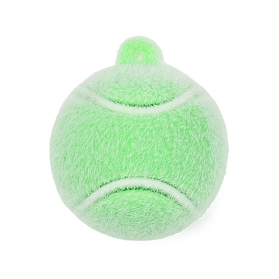 Sports Theme Flocking Silicone Pendants SIL-C012-02A-03-1