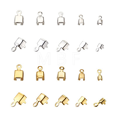 Craftdady Brass Cup Chain Ends KK-CD0001-12-1