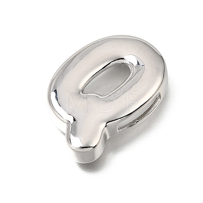 Brass Slide Charms KK-Z163-01P-Q-1