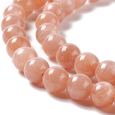 Natural Sunstone Beads Strands G-A205-28C-1