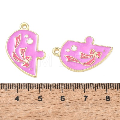 Alloy Enamel Pendants AL-CBA292F-01G-G-1