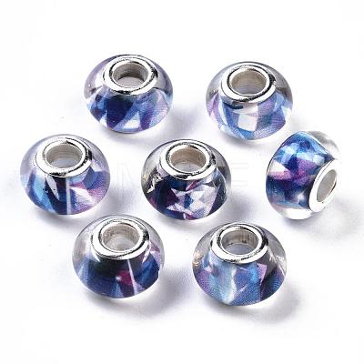 Large Hole Resin European Beads OPDL-R114-04B-1
