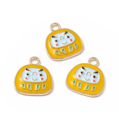 Alloy Enamel Pendants ENAM-H039-04G-A-1