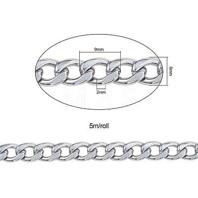 304 Stainless Steel Curb Chains CHS-CJ0001-14P-1