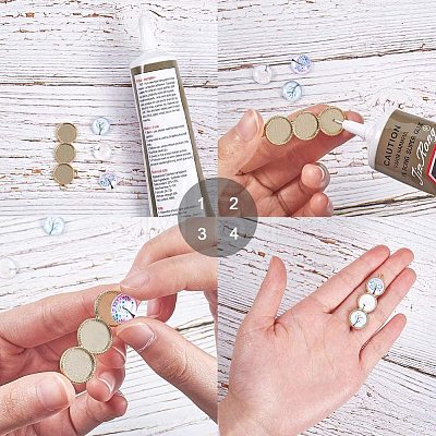 DIY Earring Making DIY-PH0025-90-WH-1