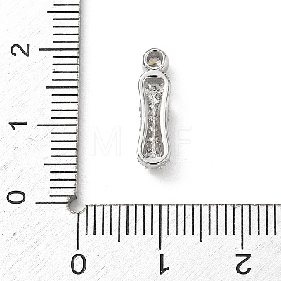 Brass Micro Pave Cubic Zirconia Pendants KK-A300-02P-I-1