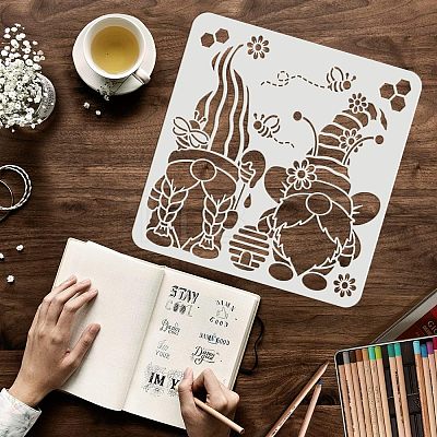 Plastic Reusable Drawing Painting Stencils Templates DIY-WH0172-532-1