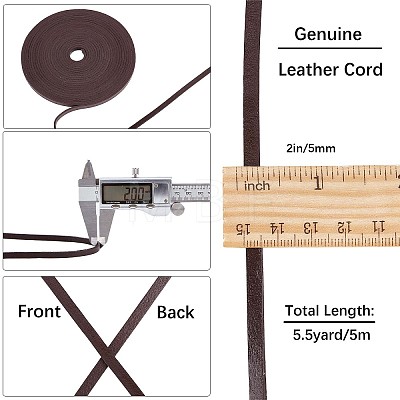 Gorgecraft Flat Cowhide Leather Cord WL-GF0001-08E-02-1