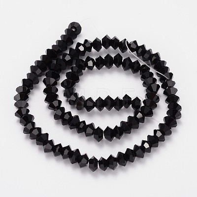 Faceted Bicone Glass Bead Strands GLAA-J082-A06-1