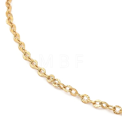 304 Stainless Steel Cable Chain Necklace for Women NJEW-G104-06G-1