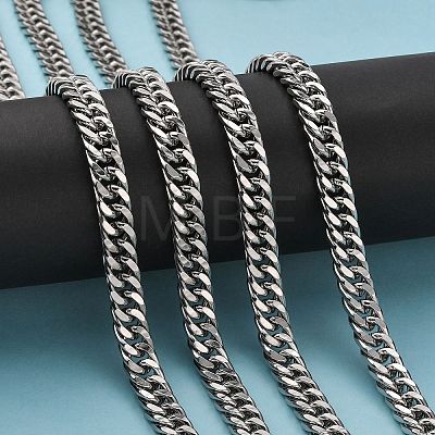 201 Stainless Steel Double Link Chains CHS-A003E-2.0mm-1