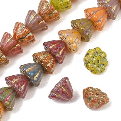 Painted Glass Beads GL-CBA4370-05-1