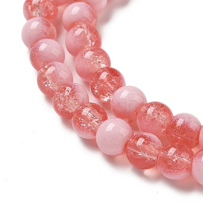 Crackle Glass Beads Strands GLAA-U001-6mm-13-1