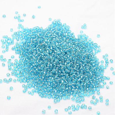 6/0 Transparent Glass Round Seed Beads SEED-J010-F6-23-1