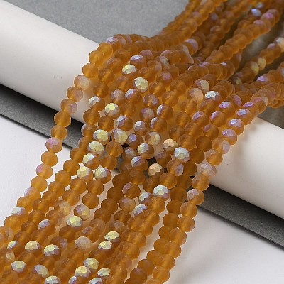 Transparent Glass Beads Strands EGLA-A044-T4mm-MB02-1