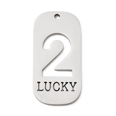 304 Stainless Steel Pendants STAS-D200-02C-P-1