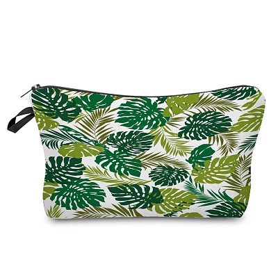 Leaf Pattern Polyester Waterpoof Makeup Storage Bag PW-WG6F8DA-03-1