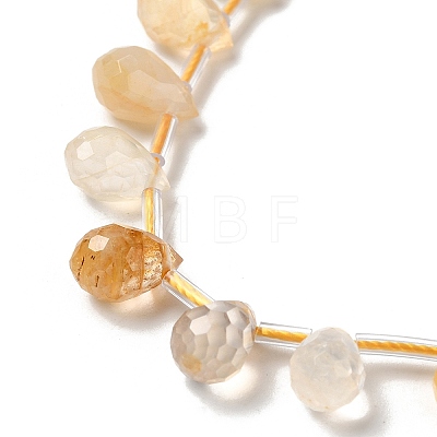 Natural Citrine Beads Strands G-H297-B10-01-1