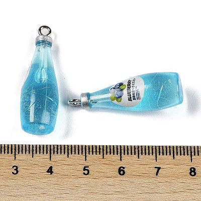 Transparent Resin Pendants RESI-D074-03A-1