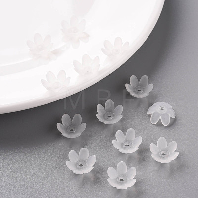 Frosted Acrylic Bead Caps MACR-S371-07A-701-1