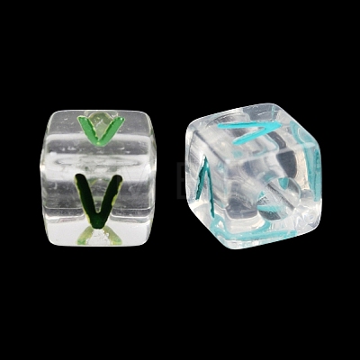 Acrylic European Beads MACR-I042-01V-1