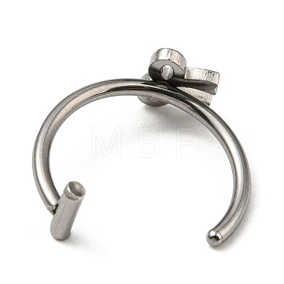 304 Stainless Steel Eyebrow Ring AJEW-H140-03P-1