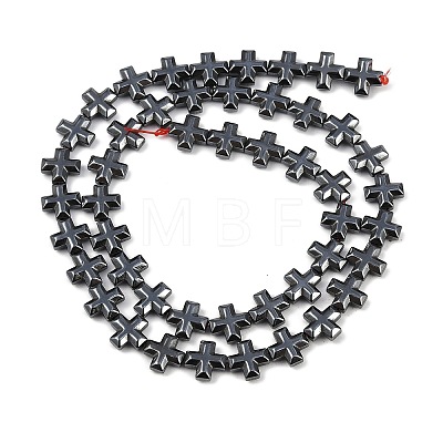 Electroplated Synthetic Non-magnetic Hematite Beads Strands G-K375-E02-02-1