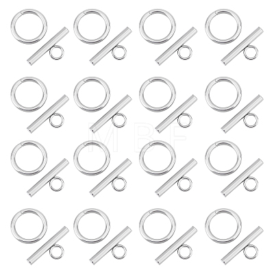 Unicraftale 50 Sets 304 Stainless Steel Toggle Clasps STAS-UN0037-39-1