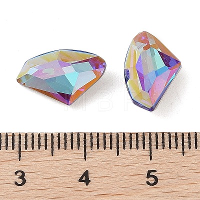 Glass Rhinestone Cabochons RGLA-L029-11B-BBLA-1