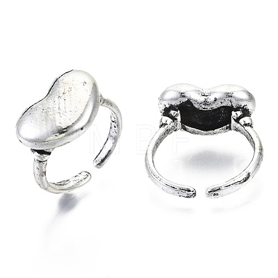(Jewelry Parties Factory Sale)Zinc Alloy Cuff Finger Rings RJEW-N029-025-1