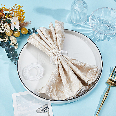 Octagon Acrylic Napkin Rings AJEW-WH0596-803-1