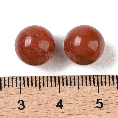 Natural Red Jasper No Hole Sphere Beads G-K353-04A-07-1