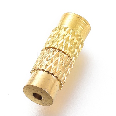 Brass Screw Clasps KK-XCP0001-19-1