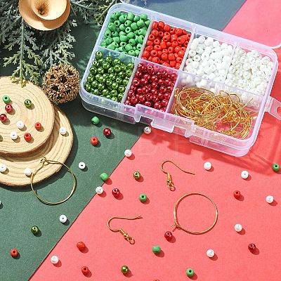 DIY Christmas Theme Earring Making Kit DIY-YW0007-41-1