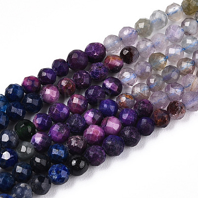 Natural Mixed Gemstone Beads Strands G-D080-A01-02-04-1