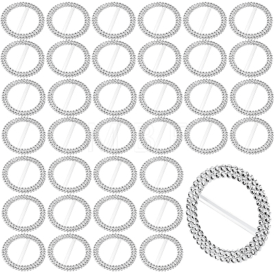 400Pcs Resin Ribbon Buckles RESI-WA0001-01-1
