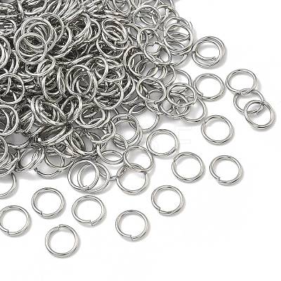 Non-Tarnish 304 Stainless Steel Open Jump Rings X-STAS-E067-08-10mm-1