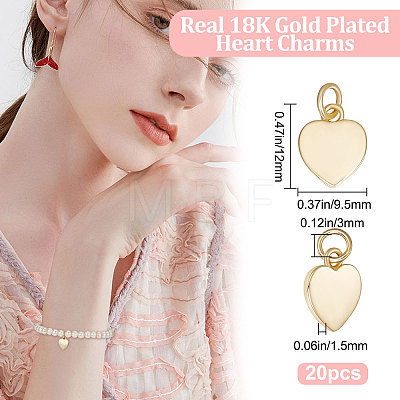 Brass Charms KK-BBC0005-09-1