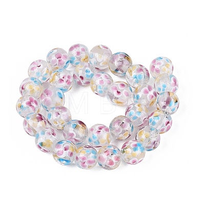 Handmade Lampwork Beads Strands LAMP-Q041-08F-1