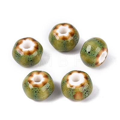 Vintage Handmade Porcelain Beads PORC-Q006-07M-1