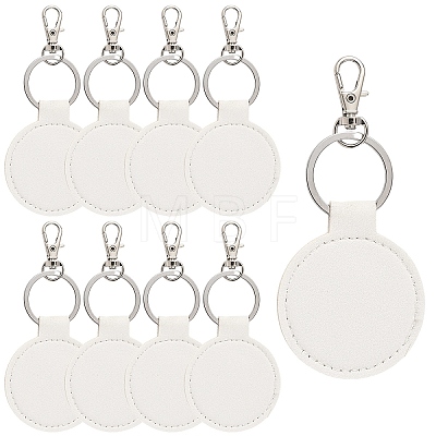 10Pcs PU Leather Keychains KEYC-YW00295-02-1