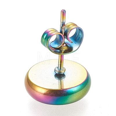 Ion Plating(IP) 304 Stainless Steel Stud Earring Settings LS-STAS-K202-05C-M-1