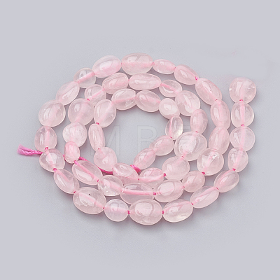 Natural Rose Quartz Beads Strands G-S331-6x8-017-1